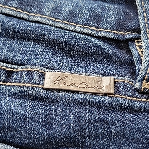 KanCan Dark Wash Distressed Flare Jeans Size 27" - Picture 8 of 8
